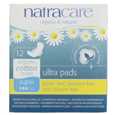 Natracare Ultra Pads Super with Wings