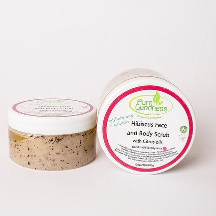 Pure Goodness - Hibiscus Face and Body Scrub 120g