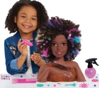Barbie Sparkle Deluxe Afro Hair Styling Head
