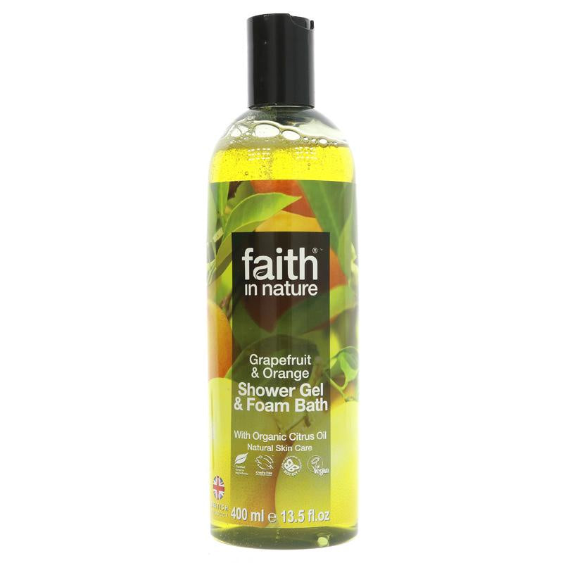 Faith in Nature Grapefruit & Orange Shower Gel & Foam Bath